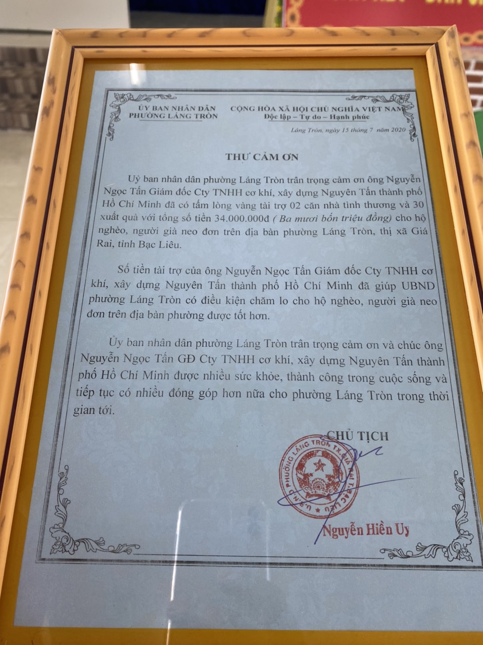 chương trình thiện nguyện
